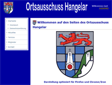 Tablet Screenshot of ortsausschuss-hangelar.de